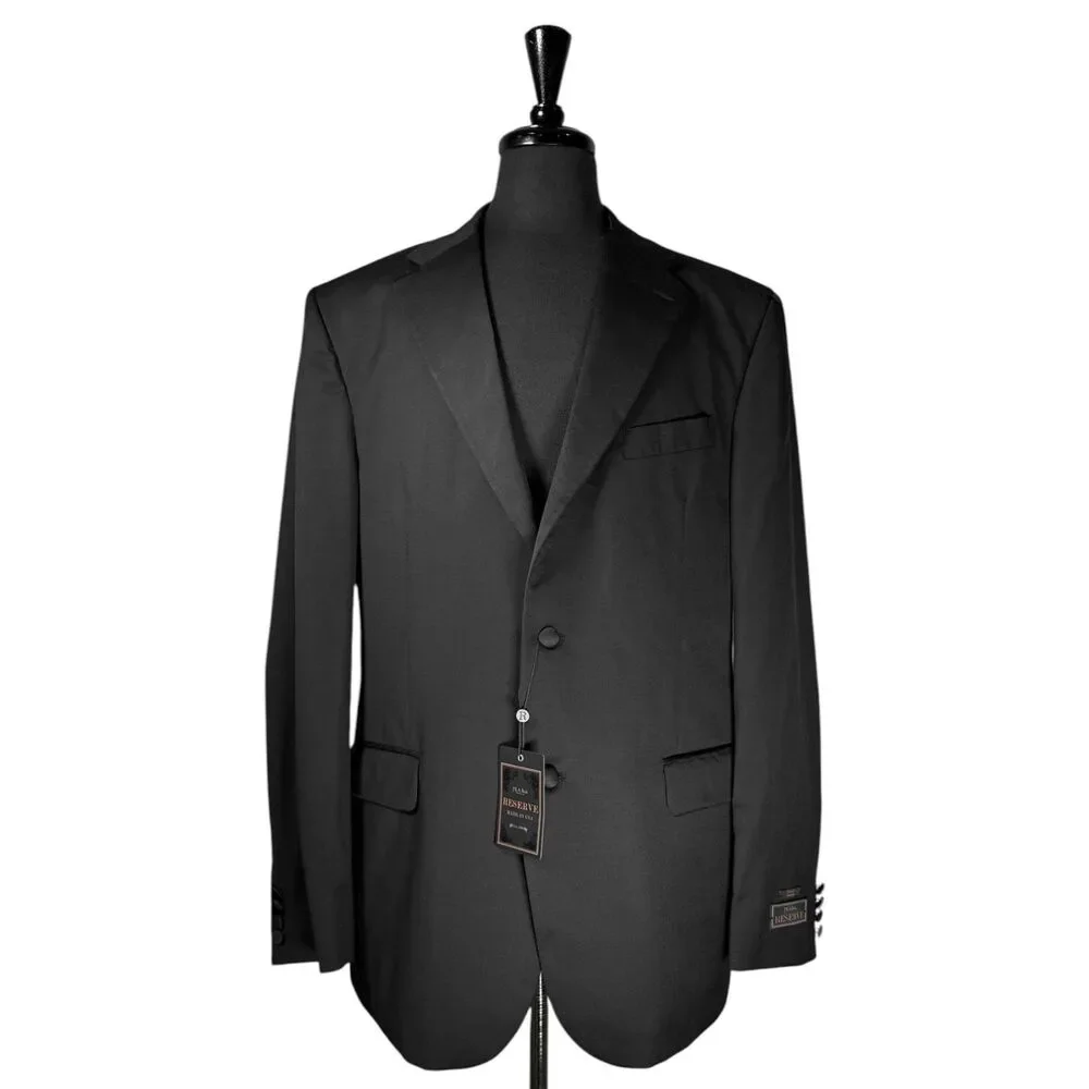 Jos A Bank Reserve 43L Black Tuxedo Blazer Reda Wool Made USA NWT Tailored